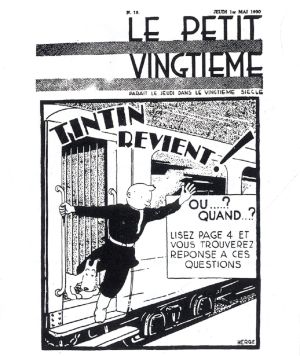 Couverture du Petit Vingtième du 1er mai 1930