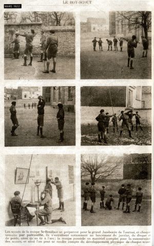 Les scouts de la troupe de Saint-Boniface