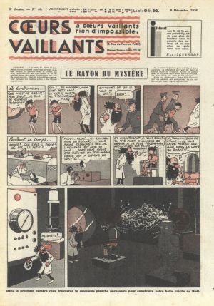 Couverture de Coeurs vaillants du 6 décembre 1936