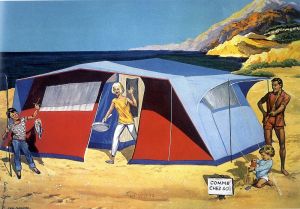 Affiche de Comme chez soi, matériel de camping, 1969
