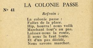 La colonie passe