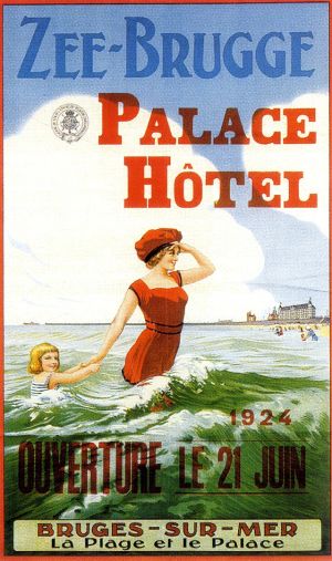 Affiche pour la ville de Zee-Brugge, 1924