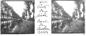 Pêcheurs le long du canal de Roubaix