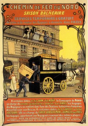 Affiche du Chemin de fer du Nord, vers 1895