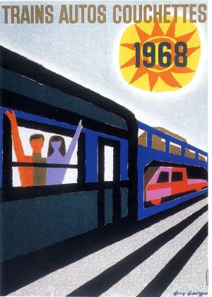 Trains autos couchettes, 1968