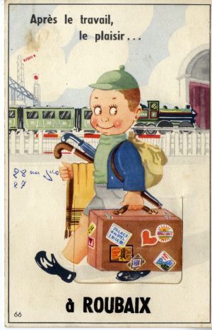 Un voyageur à la gare de Roubaix
