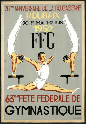 Affiche de l'anniversaire de la Roubaisienne