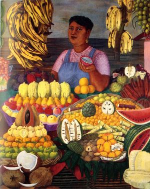 Vendeuse de fruits par Olga Costa, 1951