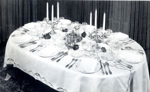 Table de dîner élégant