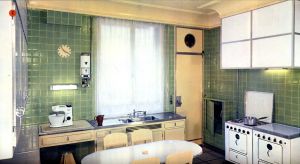 Cuisine luxueuse pour un appartement parisien, 1950