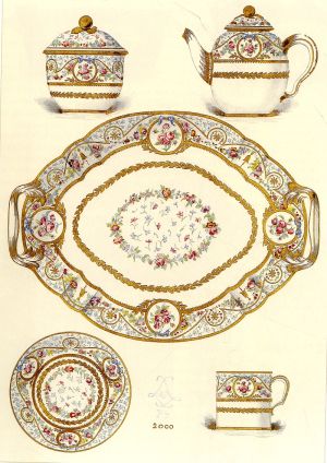 Déjeuner dit solitaire en porcelaine de Sèvres, 18e siècle