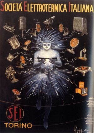 Affiche de L. Capiello pour une société italienne, 1922