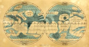 Mappemonde géographique de Mars