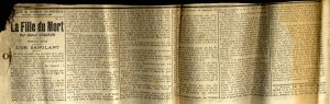 Feuilleton paru dans Le Journal de Roubaix
