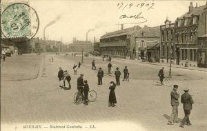 Le boulevard Gambetta à la Belle Epoque