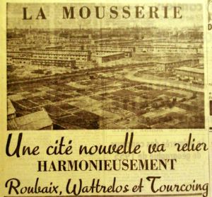 Le quartier de la Mousserie, tel qu'on l'envisage en janvier 1956