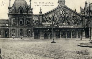 La gare après les bombardements