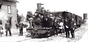 Train au départ d'une gare, 1891