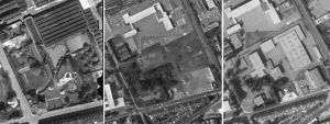 Le site en 1953, 1975 et 1981
