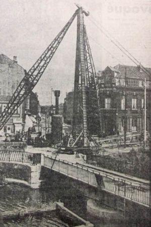 L'installation de la grue