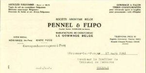 En-tête Pennel & Flipo belge