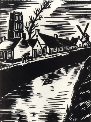 Les maisons le long de l'eau