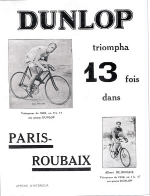 Publicité pour les pneus Dunlop