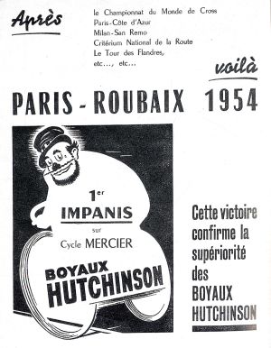 Publicité pour les boyaux Hutchinson