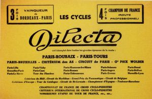 Publicité pour les cycles Dilecta