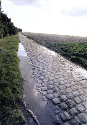 Les pavés par mauvais temps