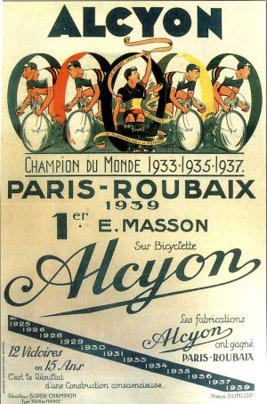 Publicité pour les cycles Alcyon