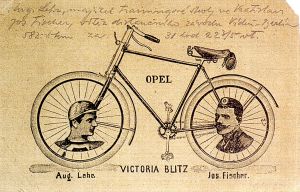Publicité pour les cycles Opel