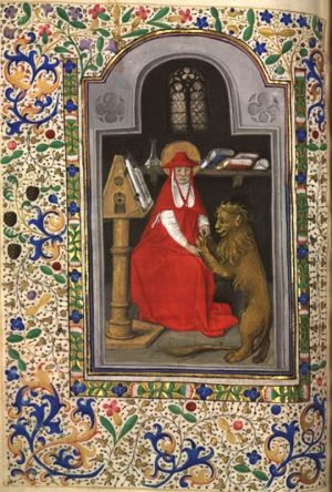 Saint Jérôme et le lion blessé