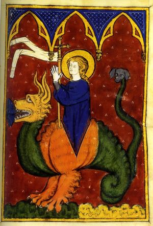 Sainte Marguerite sortant du dragon
