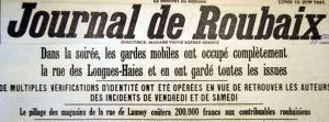 Extrait du Journale de Roubaix.